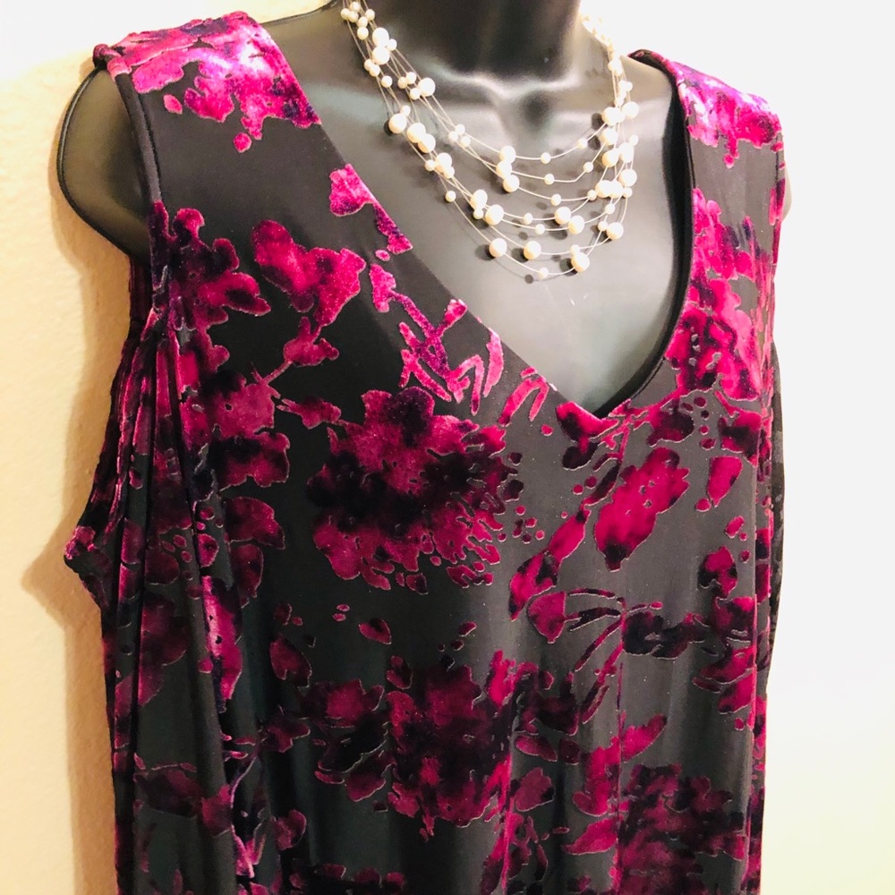 Cold Shoulder Velvet Burnout Dress